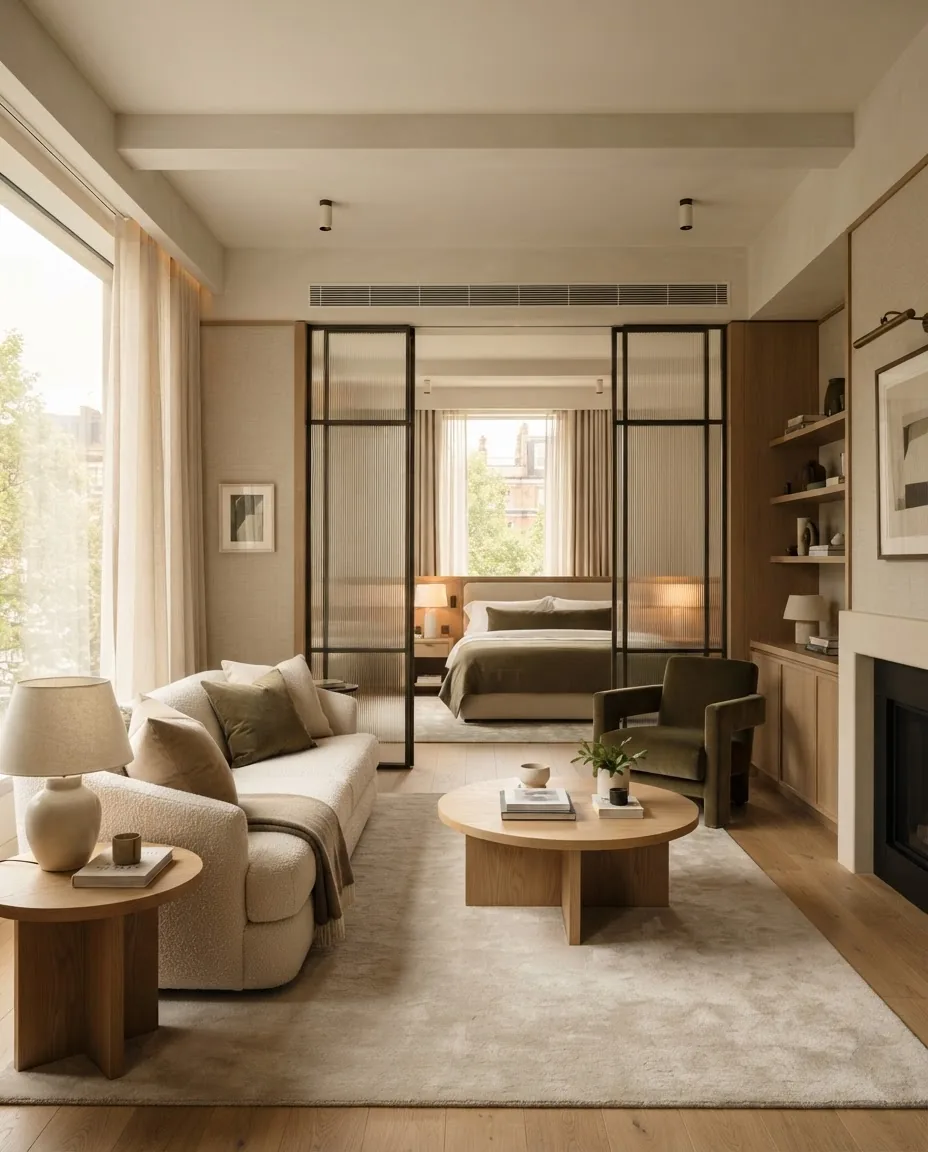 The Vale Suite with a private bedroom and living area